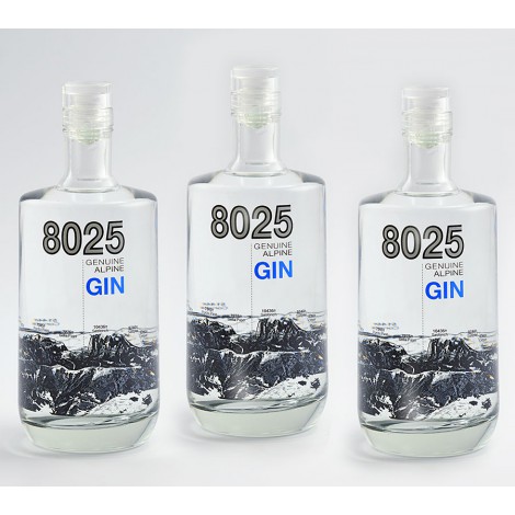 3 PACK - 8025 Genuine Alpine Gin 0,5 l